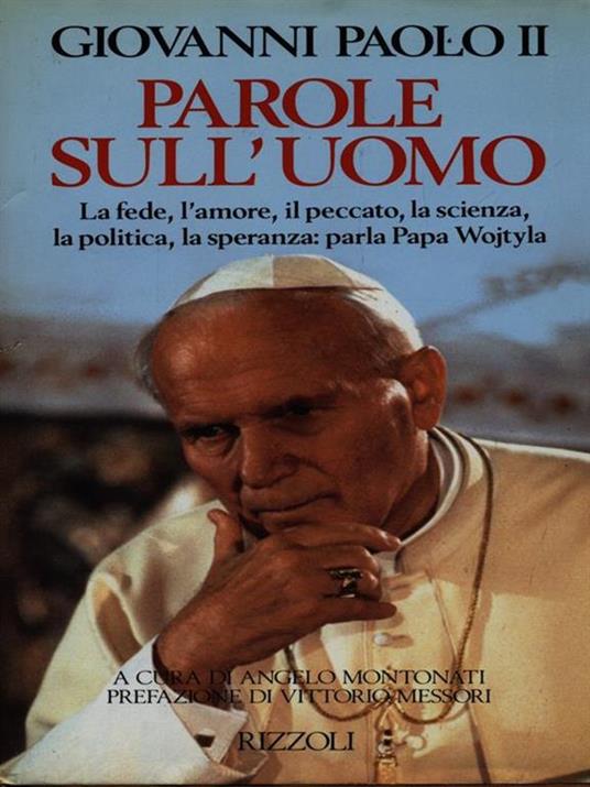Parole sull'uomo - Giovanni Paolo II - copertina