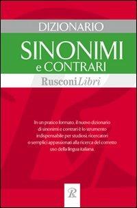 Dizionario sinonimi e contrari - copertina