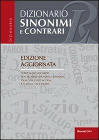 Dizionari sinonimi e contrari - copertina