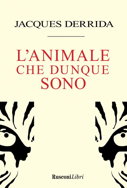 L' animale che dunque sono - Jacques Derrida - copertina