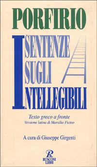 Sentenze sugli intellegibili - Porfirio - copertina