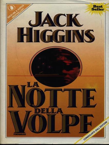 La notte della volpe - Jack Higgins - copertina