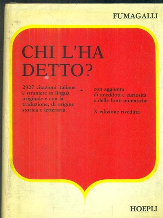 Chi l'ha detto? - Giuseppe Fumagalli - 5