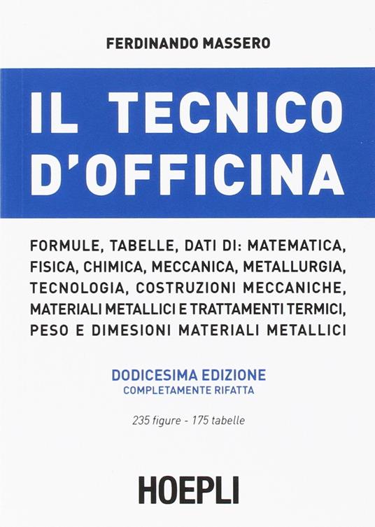 Il tecnico d'officina - Ferdinando Massero - copertina