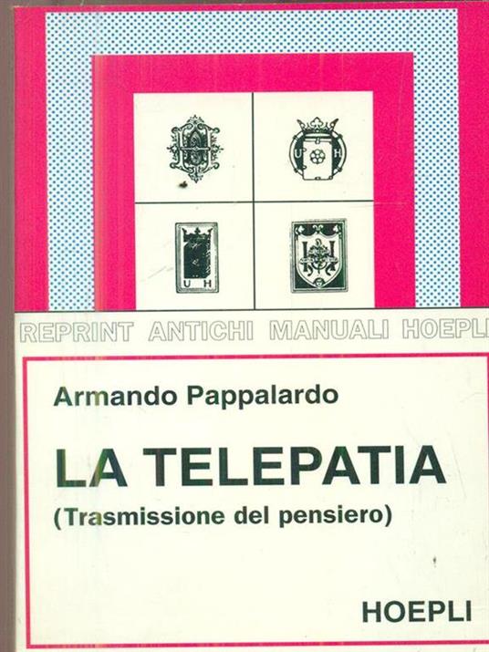 La telepatia - Armando Pappalardo - copertina