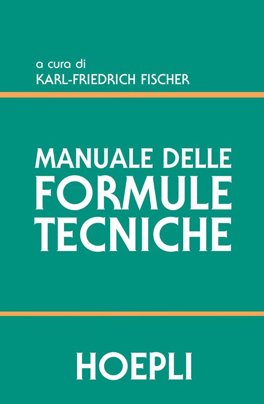 Manuale delle formule tecniche - copertina