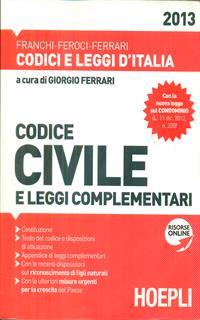 Codice civile e leggi complementari 2013