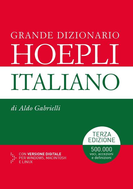 Grande dizionario Hoepli italiano - Aldo Gabrielli - copertina