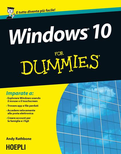 Windows 10 For Dummies - Andy Rathbone - copertina