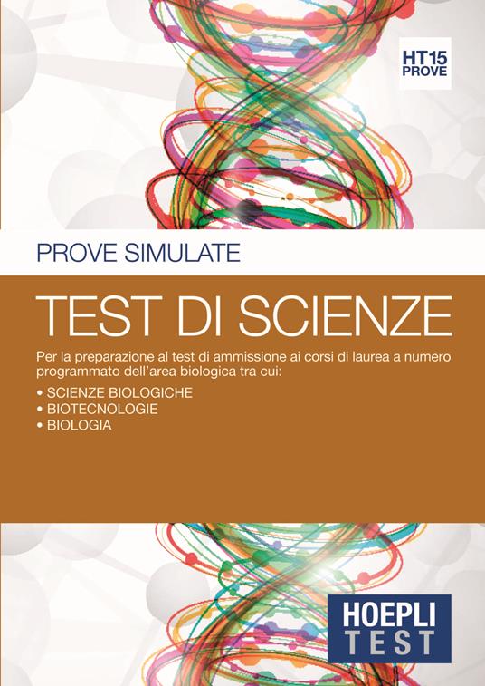 Hoepli Test. Prove simulate. Test di scienze. Vol. 15 - copertina