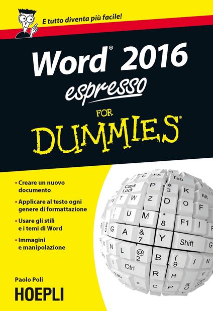 Word 2016 espresso For Dummies - Paolo Poli - copertina