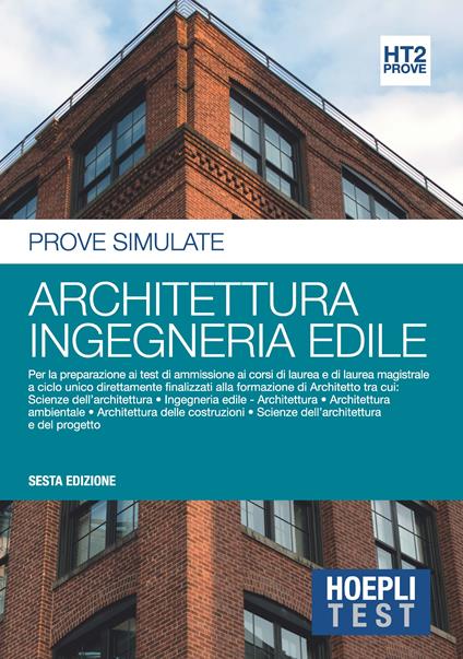 Hoepli Test. Prove simulate. Architettura, ingegneria edile - copertina