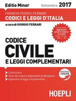 Codice civile e leggi complementari 2017. Ediz. minore