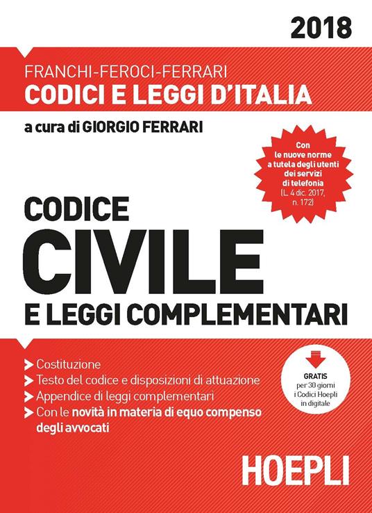 Codice civile e leggi complementari. Con Contenuto digitale per accesso online - copertina