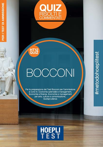 Hoepli Test. Bocconi. Quiz risolti e commentati. Per i test di ammissione - copertina