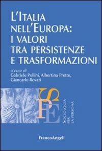L' Italia nell'Europa: i valori tra persistenze e trasformazioni - copertina