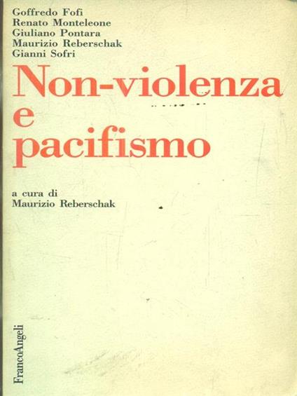 Non-violenza e pacifismo - copertina