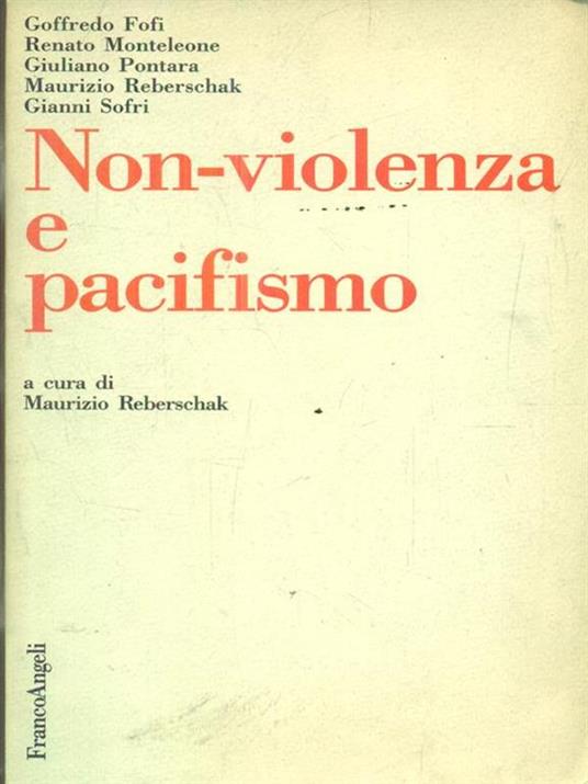 Non-violenza e pacifismo - copertina