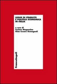 Legge di stabilità e politica economica in Italia - copertina