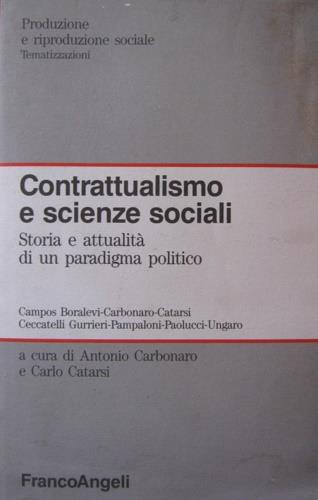 Contrattualismo e scienze sociali. Storia e attualità di un paradigma politico - copertina