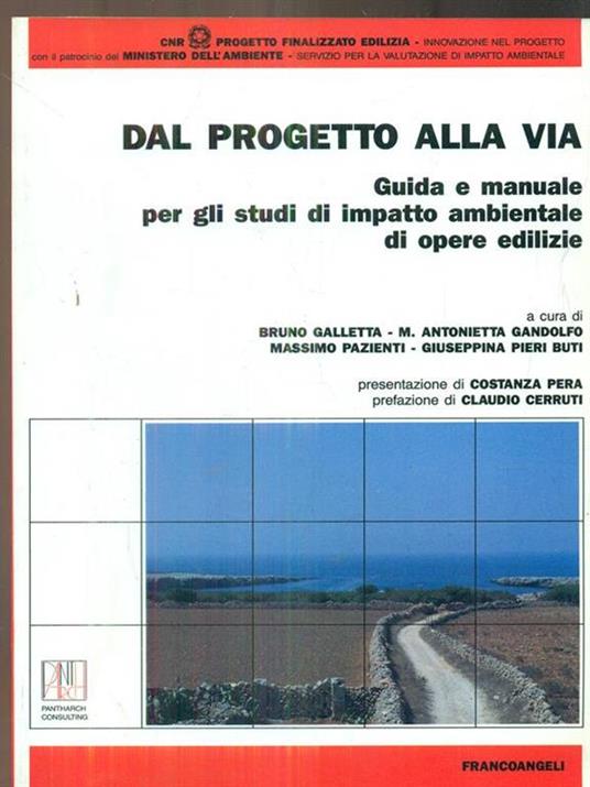 Dal progetto alla via. Guida e manuale per gli studi di impatto ambientale di opere edilizie - copertina