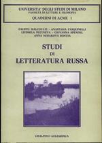 Studi di letteratura russa