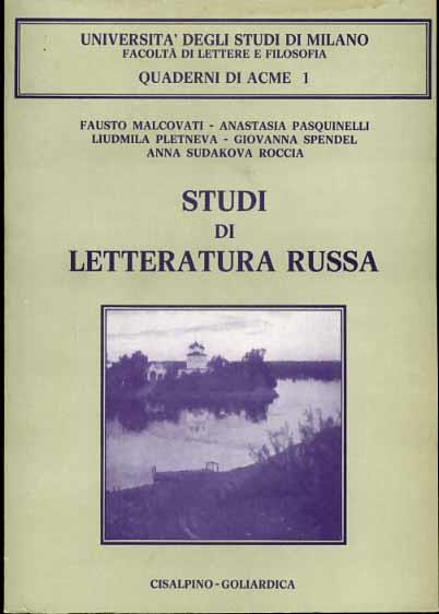 Studi di letteratura russa - copertina