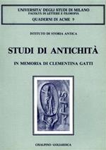 Studi di antichità in memoria di Clementina Gatti