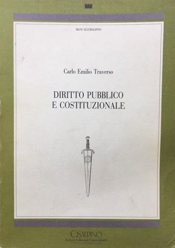 Diritto pubblico e costituzionale - Carlo E. Traverso - copertina
