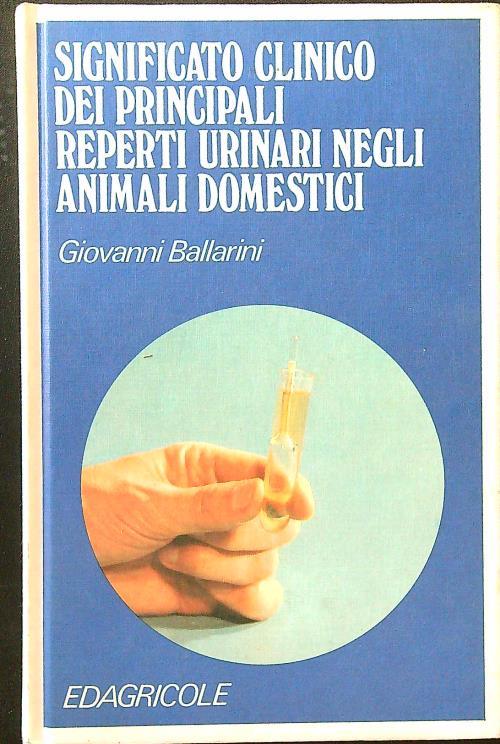 Significato clinico dei principali reperti urinari negli animali domestici