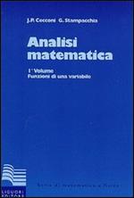 Analisi matematica. Vol. 1: Funzioni di una variabile.
