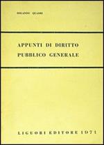Appunti di diritto pubblico generale