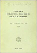 Rendiconto dell'Accademia delle scienze fisiche e matematiche. Serie IV. Vol. 49: Anno 1982.