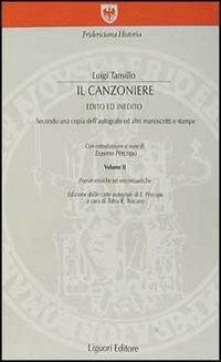 Il canzoniere. Edito ed inedito. Secondo una copia dell'autografo ed altri manoscritti e stampe - Luigi Tansillo - copertina