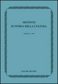 Archivio di storia della cultura (1999) - copertina