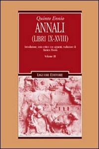 Annali. Vol. 3: Libri 9-18. - Quinto Ennio - copertina