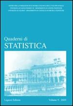 Quaderni di statistica (2003). Vol. 5