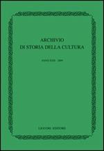 Archivio di storia della cultura (2009)