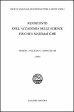 Rendiconto dell'Accademia delle scienze fisiche e matematiche. Serie IV. Vol. 76: 2009.