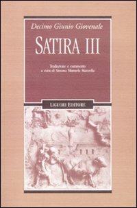 Satira III - Decimo Giunio Giovenale - copertina