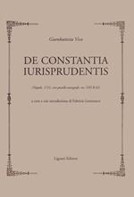 De constantia iurisprudentis (Napoli 1721, con postille autografe, ms.XIII B 62)