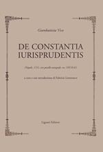 De constantia iurisprudentis (Napoli 1721, con postille autografe, ms.XIII B 62)