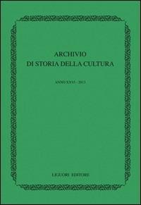 Archivio di storia della cultura (2013) - copertina