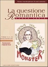 La questione romantica. Frankenstein: a Special Issue - copertina