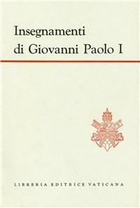 Insegnamenti di Giovanni Paolo I - Giovanni Paolo I - copertina