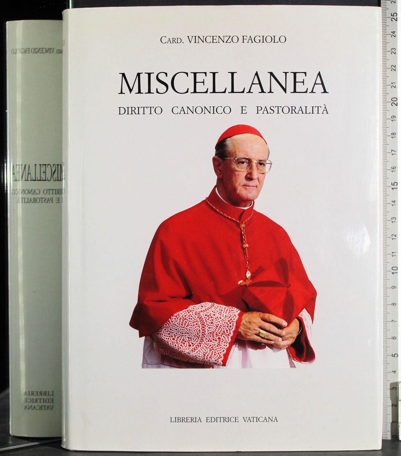 Miscellanea. Diritto canonico e pastorale