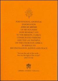 Post Synodal Apostolic Exhortation Africae Munus... on the Church in Africa in service to reconciliation justice and peace - Benedetto XVI (Joseph Ratzinger) - copertina