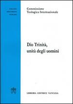 Dio trinità, unità degli uomini