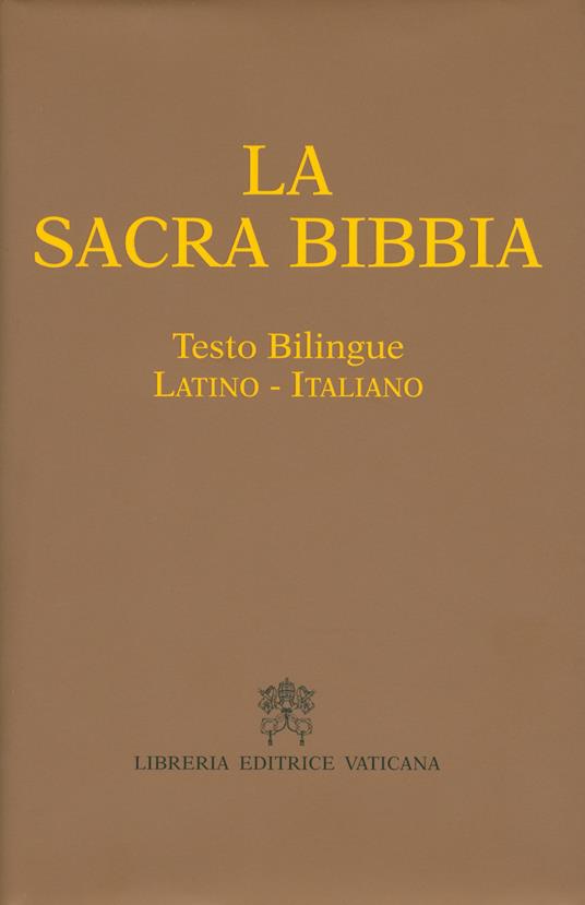 La Sacra Bibbia. Testo latino a fronte - copertina