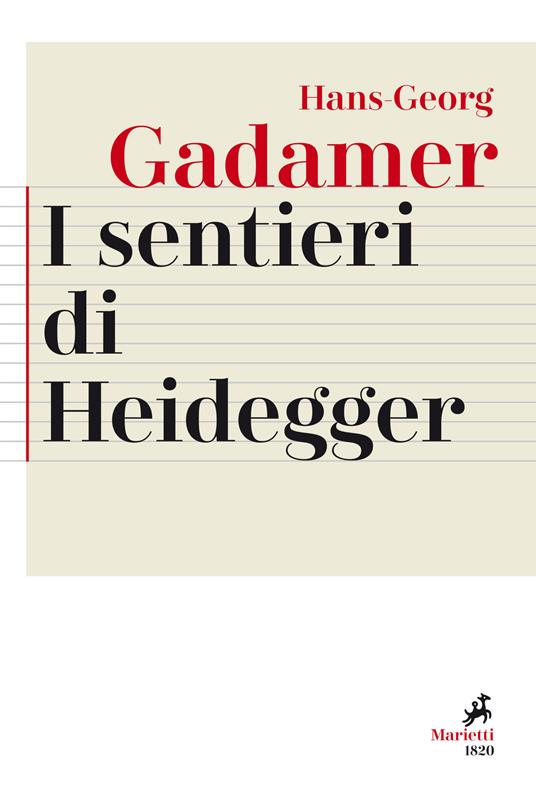 I sentieri di Heidegger - Hans Georg Gadamer - copertina